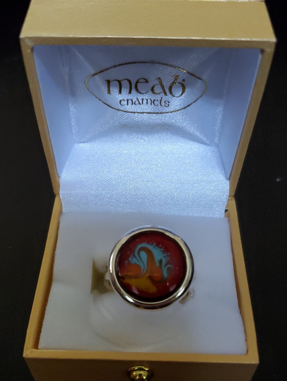 Meab Enamels ring.  Adjustable. Made in Ireland.